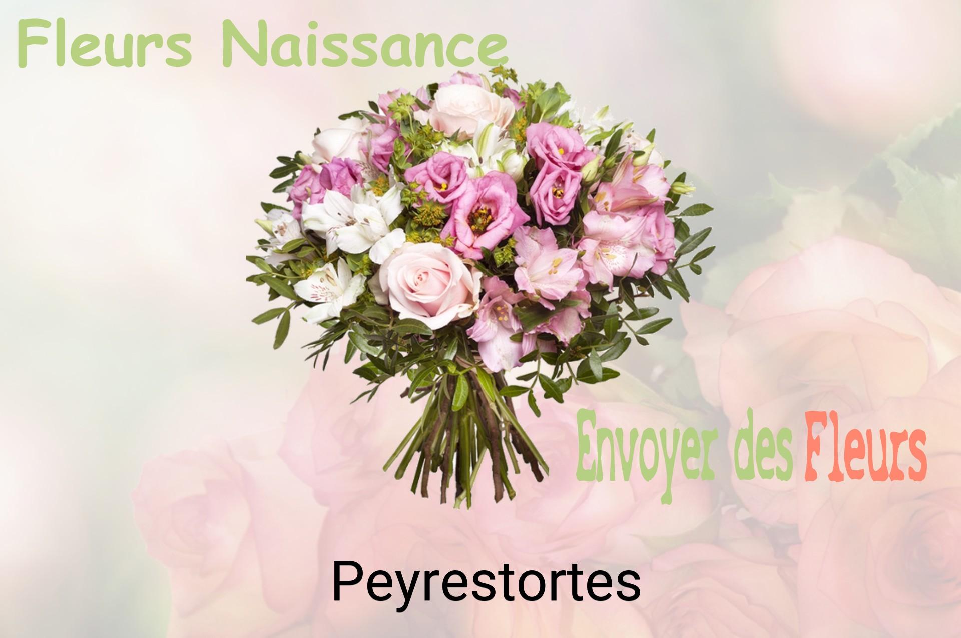 Bouquet de fleurs de naissance livré à Peyrestortes